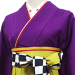 レンタル袴＜紫×AMIAYA金茶＞
